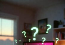 Why UX Design Is Crucial for Conversion Rate Optimization Cluttered desk at dusk: cracked laptop with glowing neon-green abandoned shopping cart, scattered Krispy Kreme sprinkles, lone black heel, floating question marks.