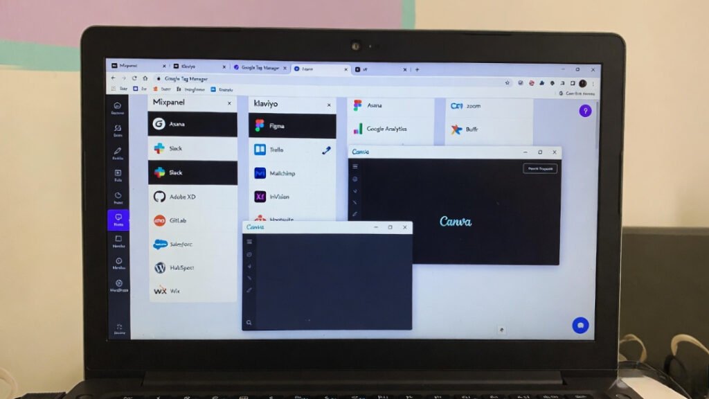 Selfie with exhausted smile, displaying 42% email open rate on HubSpot app.