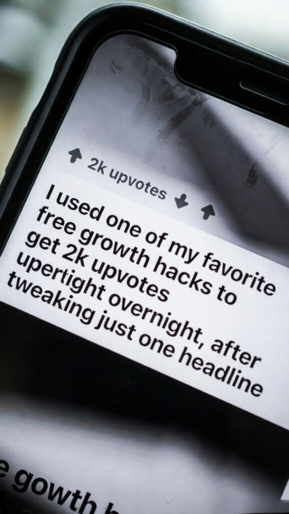 "My favorite headline tweak → 2k upvotes on Reddit overnight"